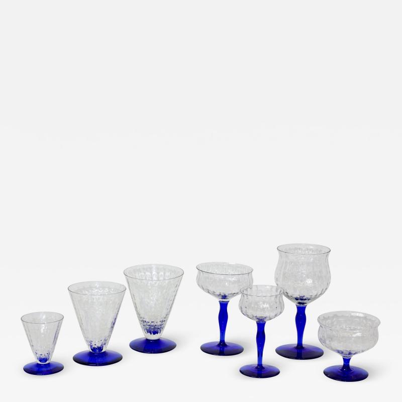  Bryce Brothers Company Inc Art Deco Set of 78 Optic Swirl Stemware Barware by Bryce Brothers Company Inc 