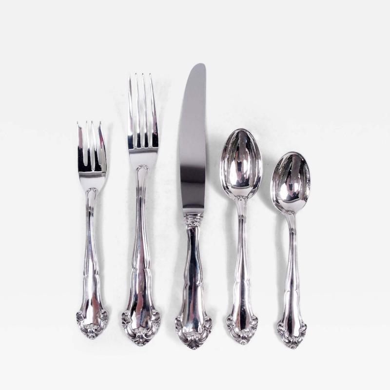  Buccellati Buccellati Grande Imperiale Sterling Silver Dinner Set for 8