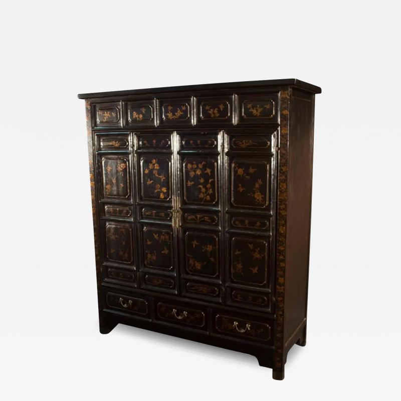  Burton Ching Ltd 18th C Style Chinese Ming Chinoiserie Cabinet by Burton Ching