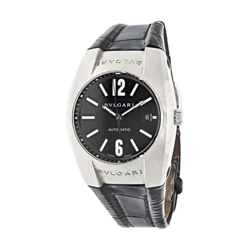  Bvlgari Bulgari BVLGARI STAINLESS STEEL ERGON AUTOMATIC BLACK DIAL WATCH