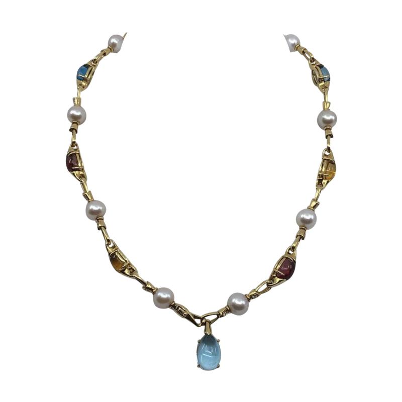  Bvlgari Bulgari Bulgari Color Stone Necklace