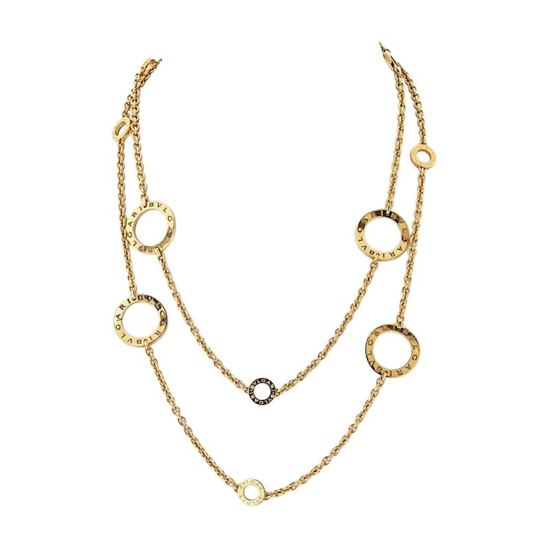  Bvlgari Bulgari Bvlgari 18K Yellow Gold 37 Inches Chain Necklace