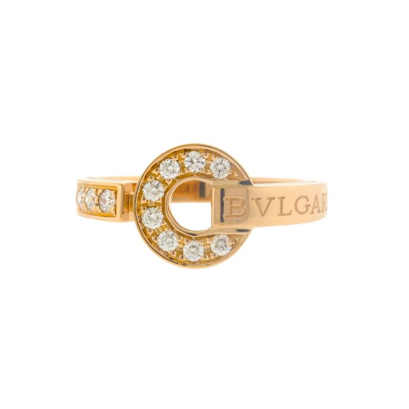  Bvlgari Bulgari Bvlgari Bvlgari Rose Gold Ring with Diamonds