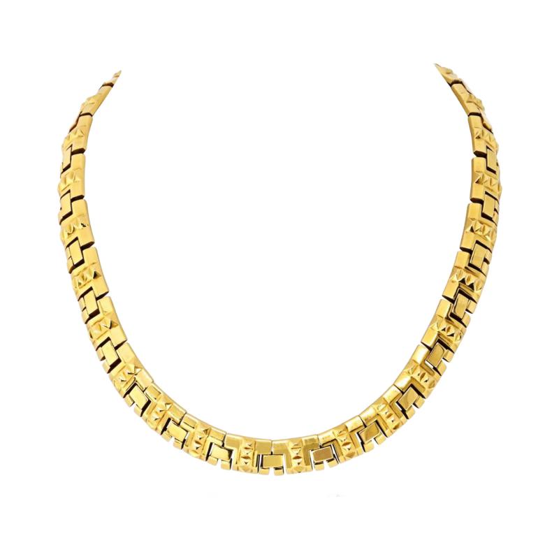  Bvlgari Bulgari Bvlgari Collar 18K Yellow Gold Structural Necklace