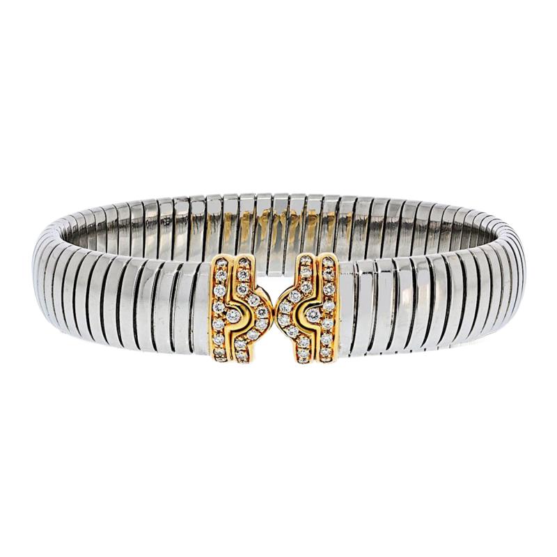  Bvlgari Bulgari Bvlgari Parentesi Diamond Cuff Bracelet