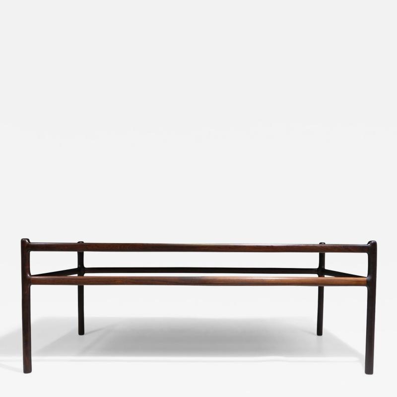  CFC Silkeborg Elegant Rosewood Coffee Table by Johannes Anderseon for CFC Silkeborg