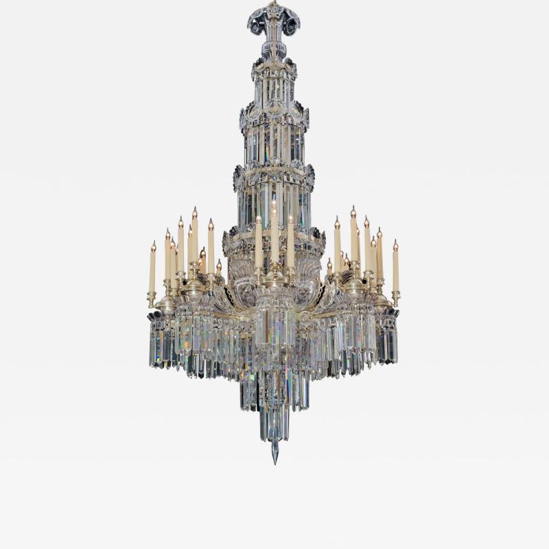  CORNELIUS BAKER A HIGHLY IMPORTANT CRYSTAL CHANDELIER BY CORNELIUS BAKER