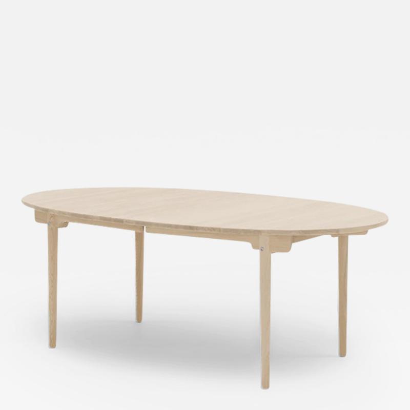  Carl Hansen Son HANS J WEGNER CH338 OVAL DINING TABLE IN SOAPED OAK