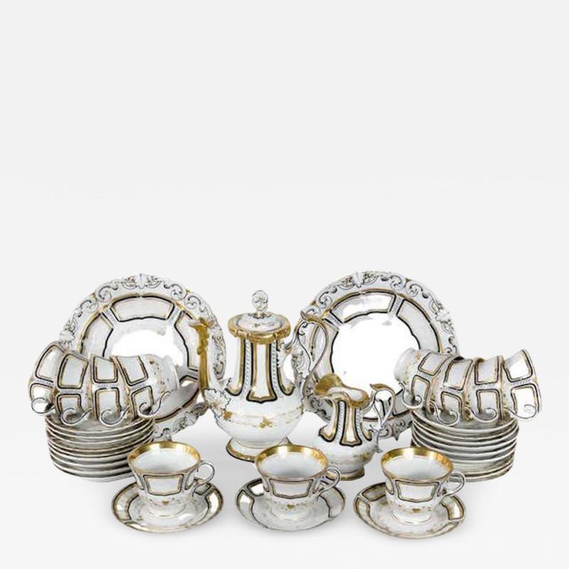  Carl Tielsch Co Antique Porcelain Tea Set for 11 Person by Carl Tielsch