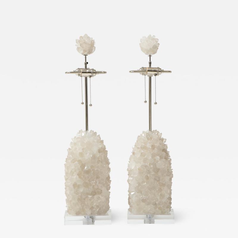  Carole Stupell Ltd Carole Stupell Style Crystal Quartz Cluster Lamps