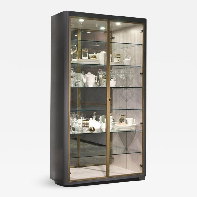  Carpanelli Contemporary Bookcases Optical Skin Glass Cabinet