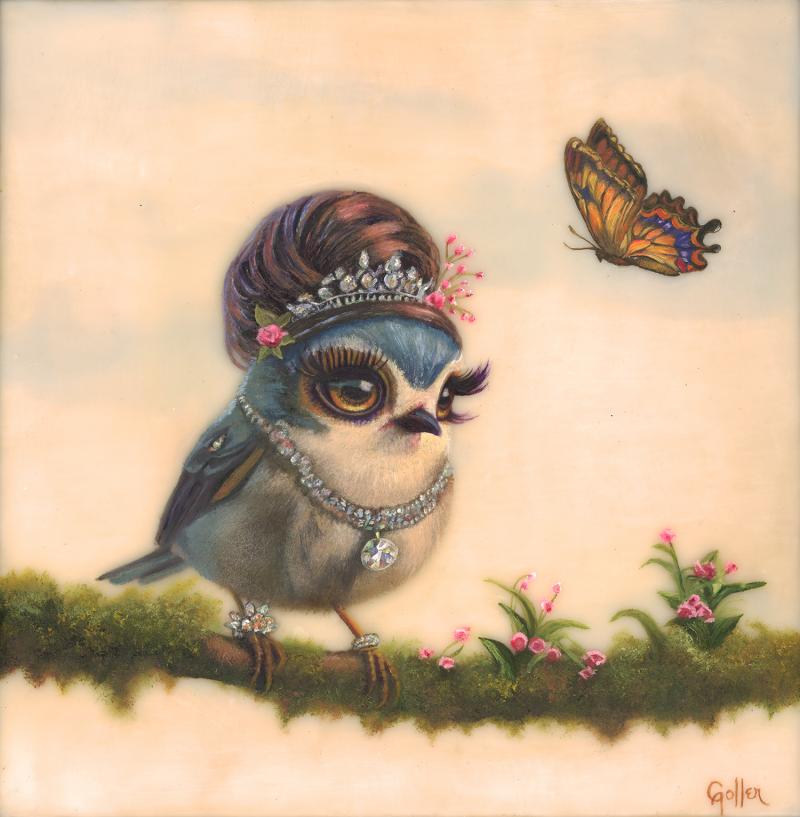  Carrie Goller Audrey Floriferous Hepburn Bird 