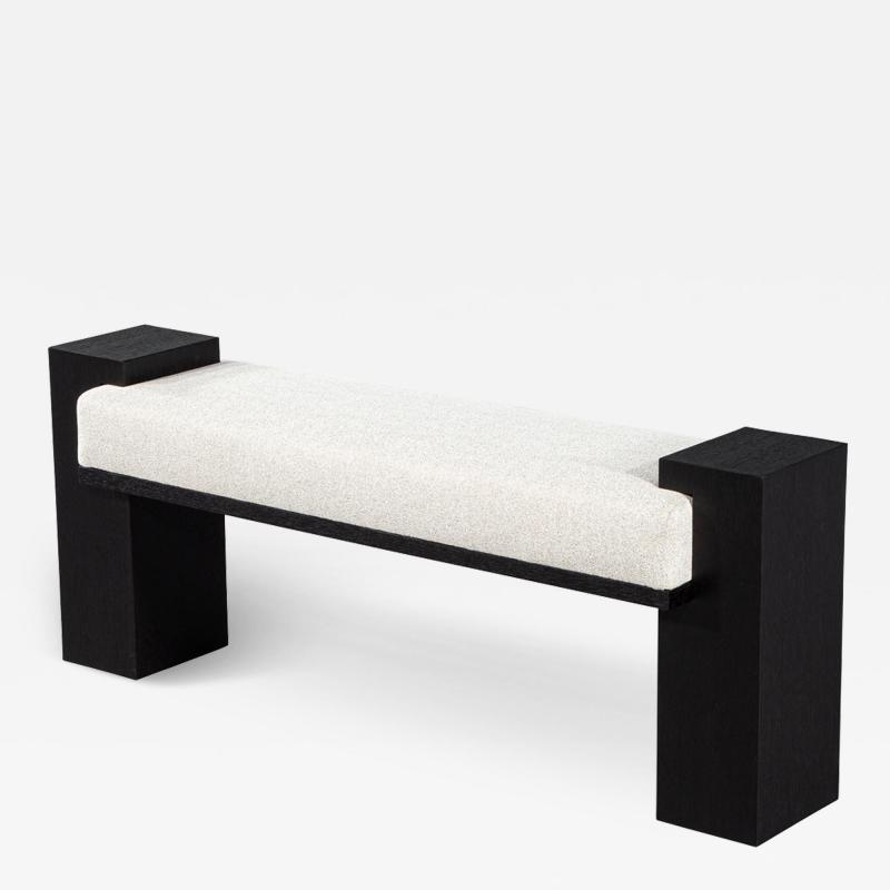  Carrocel Interiors Custom Modern Black Oak Bench