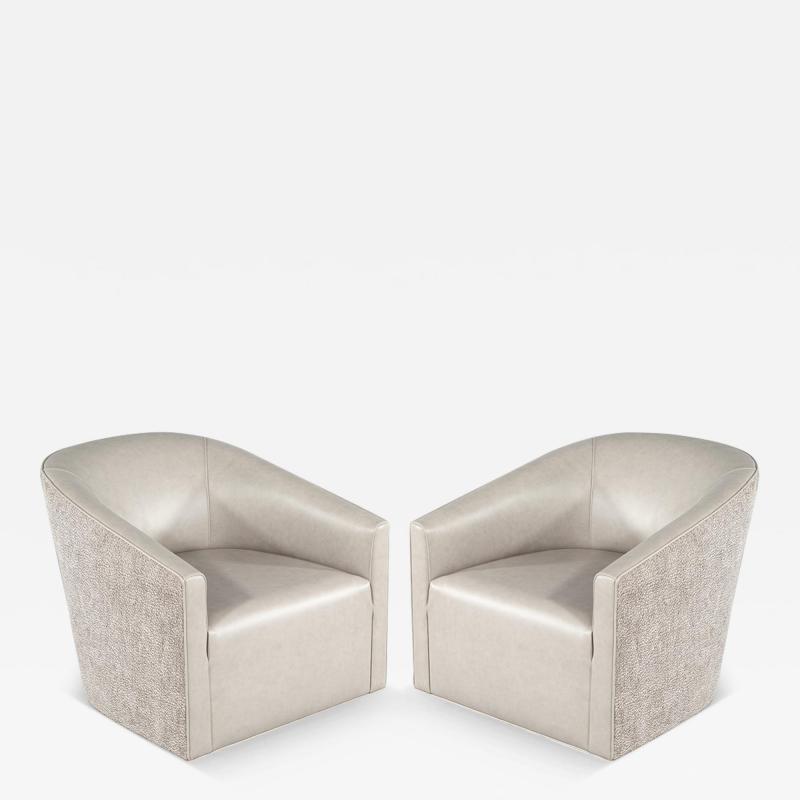  Carrocel Interiors Custom Modern Swivel Lounge Chairs Piers by Carrocel