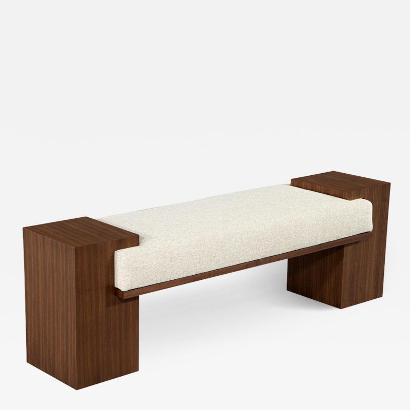  Carrocel Interiors Custom Modern Walnut Bench