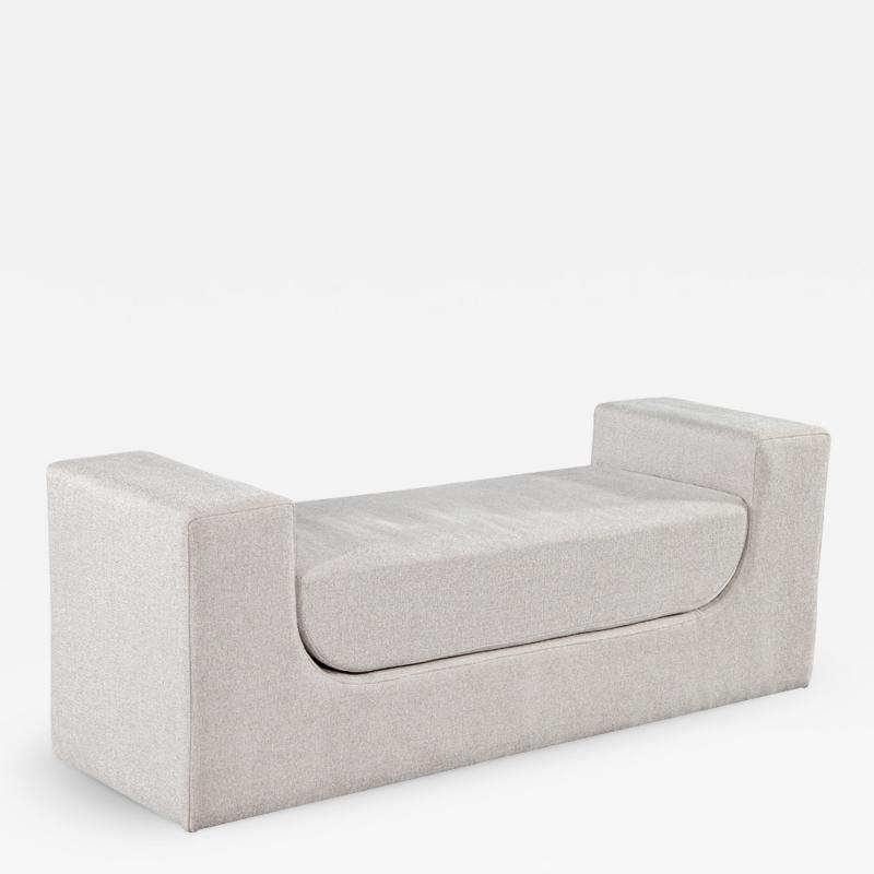  Carrocel Interiors Modern Curved Upholstered Bench by Carrocel