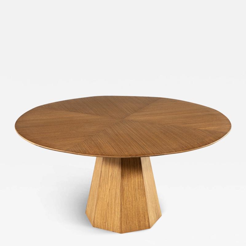  Carrocel Interiors Modern Round Oak Dining Table