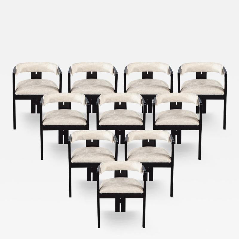  Carrocel Interiors Set 10 of Carrocel Custom Modern Curved Dining Chairs Zeno