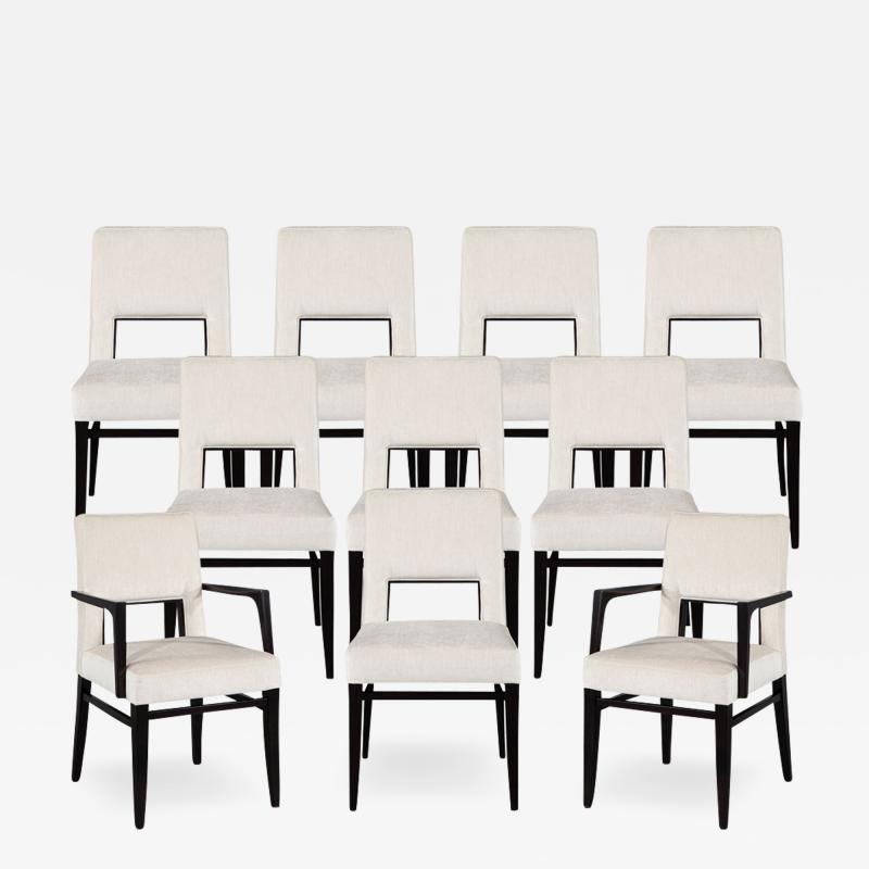  Carrocel Interiors Set of 10 Custom Modern Dining Chairs Finito by Carrocel