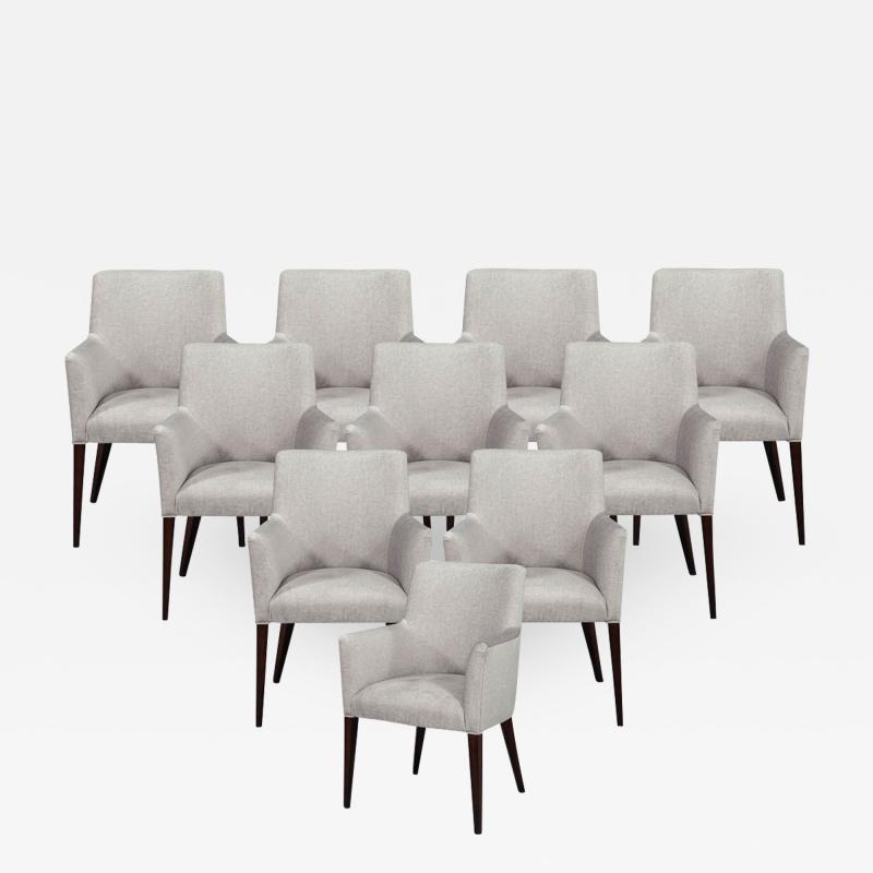  Carrocel Interiors Set of 10 Relari Custom Modern Dining Chairs by Carrocel