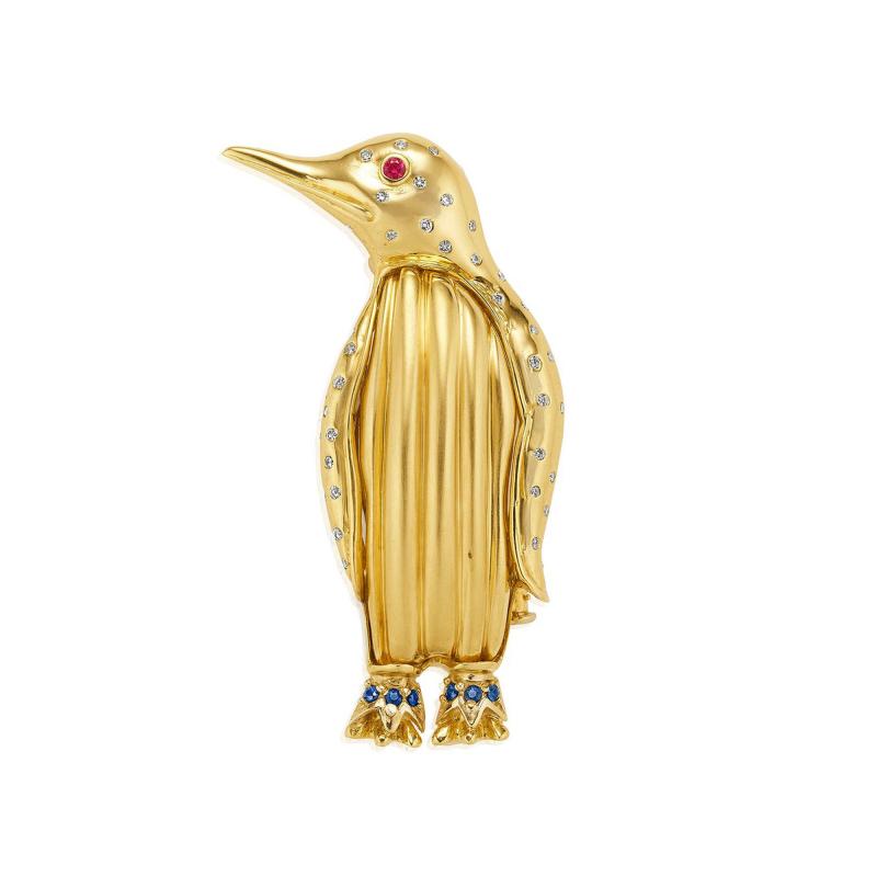 Cartier Aldo Cipullo for Cartier Penguin Brooch