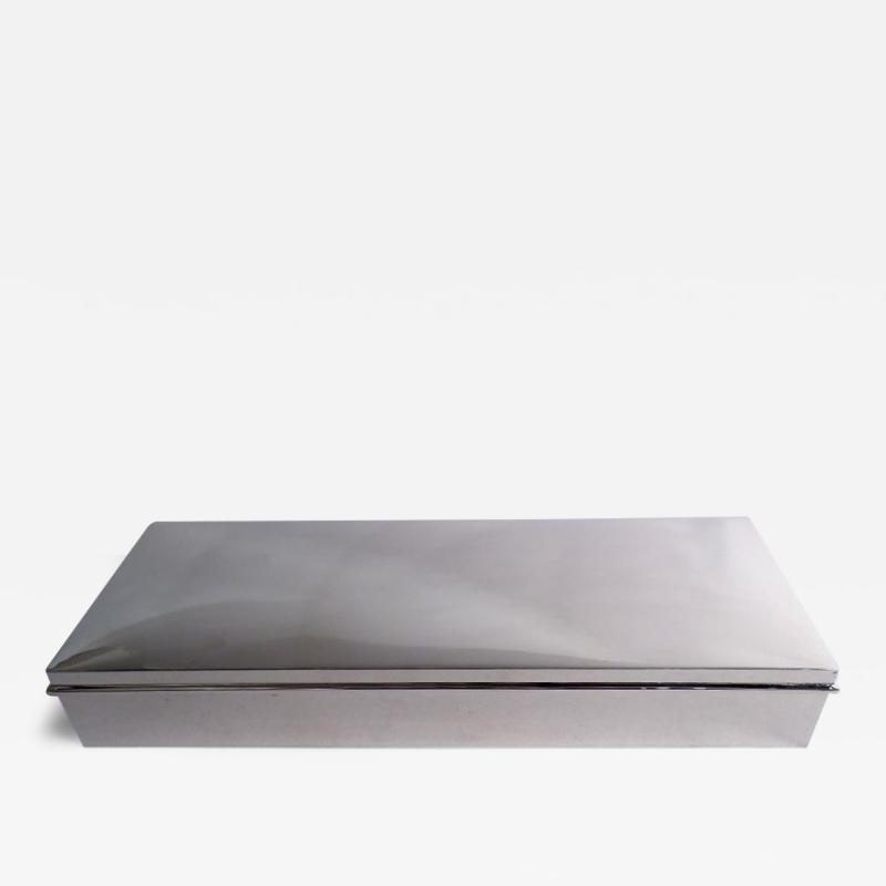  Cartier American Modern Sterling Silver Box by Ubaldo Vitali for Cartier