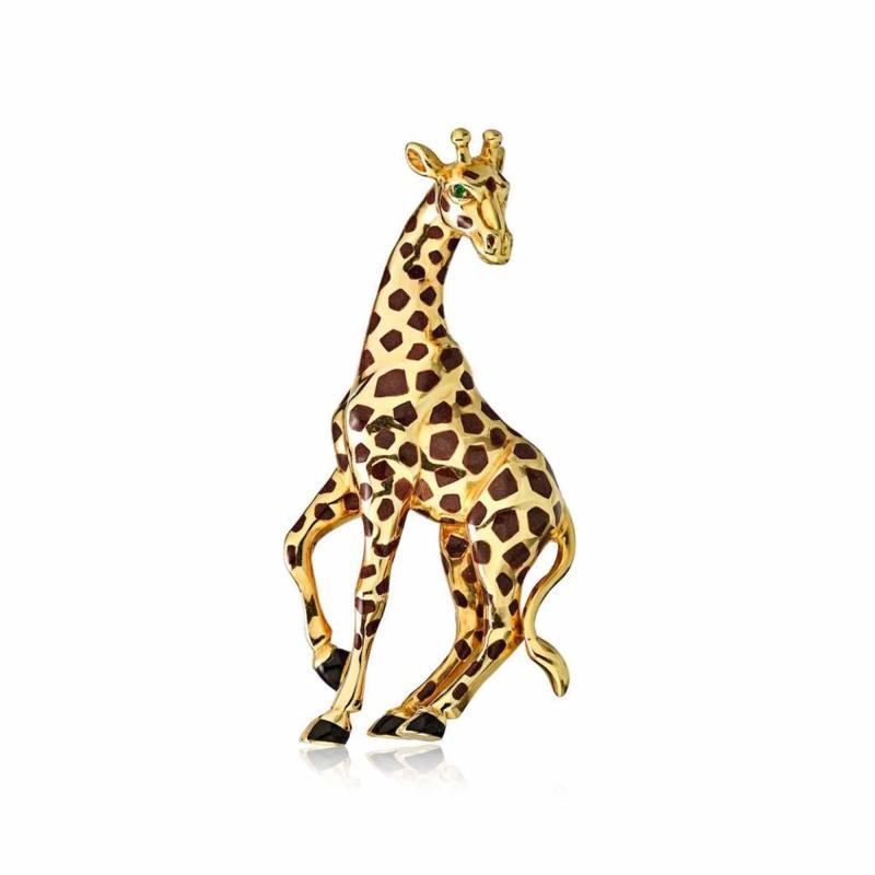  Cartier CARTIER 18K YELLOW GOLD GIRAFFE BROOCH