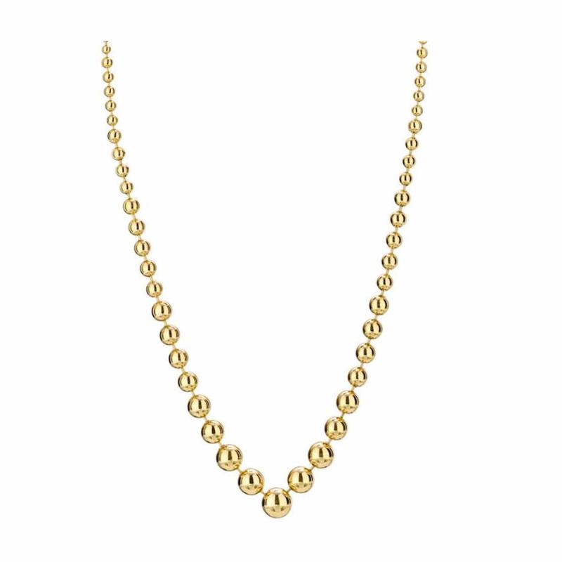  Cartier CARTIER 18K YELLOW GOLD HIGH POLISHED BALL BEAD NECKLACE
