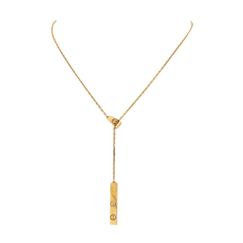  Cartier CARTIER 18K YELLOW GOLD LOVE LARIAT NECKLACE