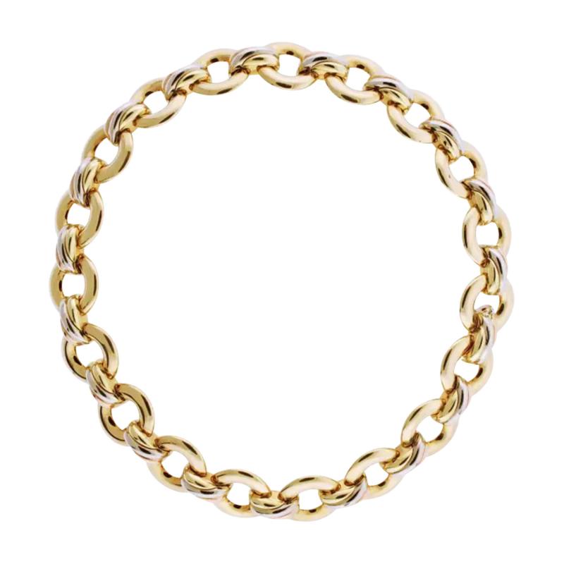  Cartier CARTIER 18KT GOLD TRINITY ROUND LINK NECKLACE