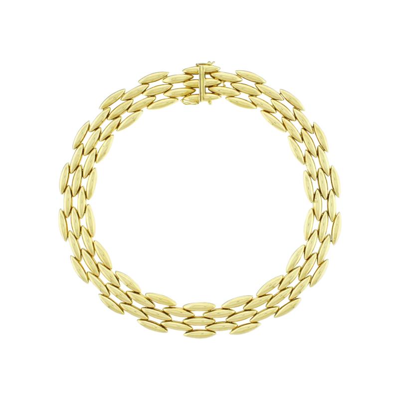  Cartier CARTIER GENTIANE ROW GOLD NECKLACE