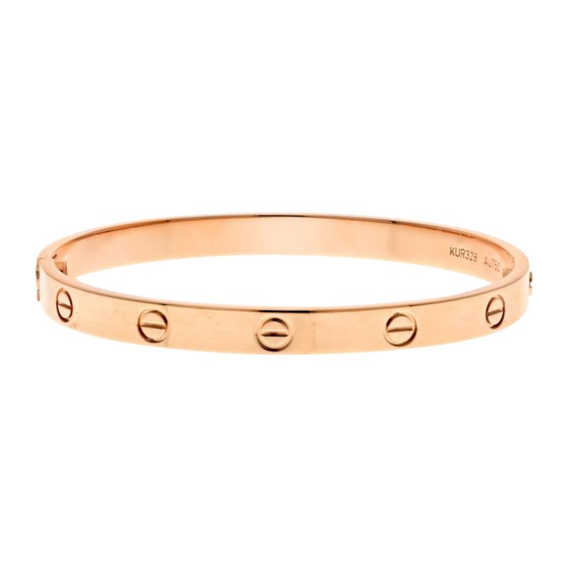  Cartier CARTIER LOVE 18K ROSE GOLD LOVE SIZE 18 BRACELET