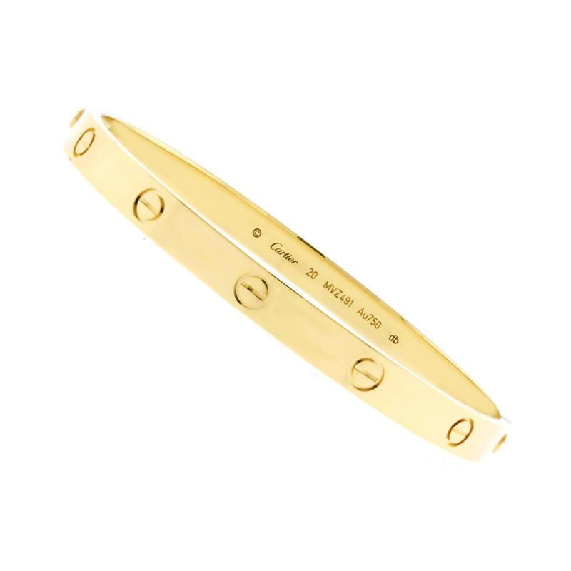  Cartier CARTIER LOVE BRACELET 18KT YELLOW GOLD SIZE 20