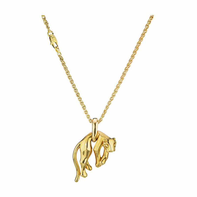 Cartier CARTIER PANTHERE 18K YELLOW GOLD SIGNATURE CHAIN PENDANT