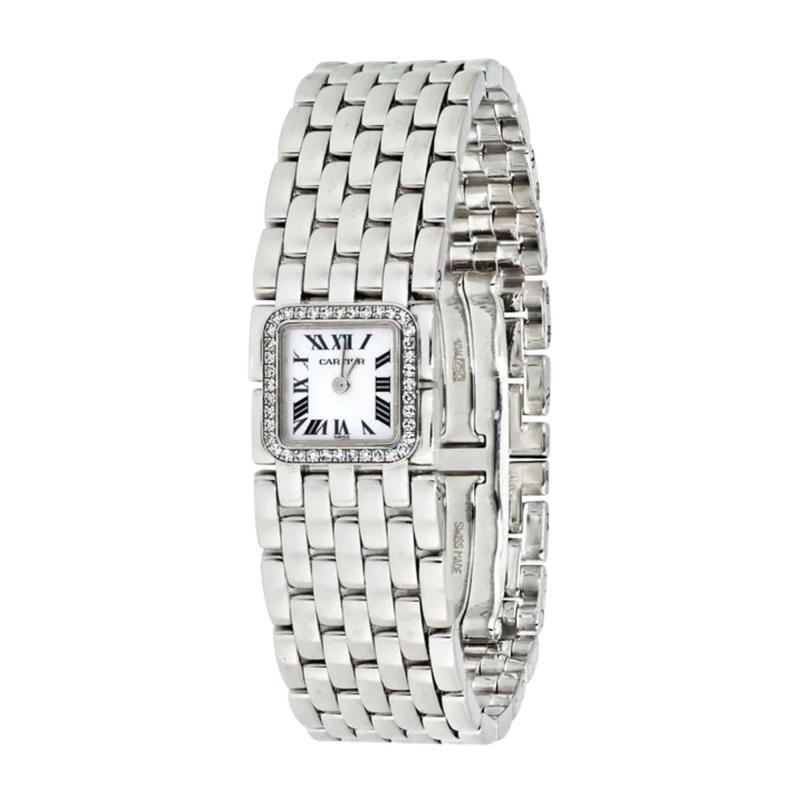  Cartier CARTIER PANTHERE 2422 18K WHITE GOLD DIAMOND LADIES WATCH