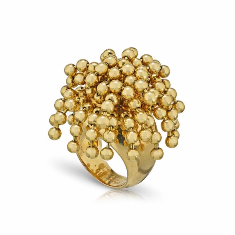  Cartier CARTIER PARIS NOUVELLE VAGUE 18K YELLOW GOLD BEAD RING