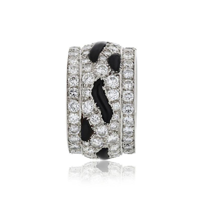  Cartier CARTIER PLATINUM NIGERIA DIAMOND AND ONYX ETERNITY BAND