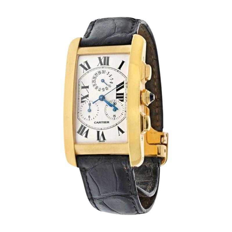  Cartier CARTIER TANK AMERICAINE 18K YELLOW GOLD 1730 WATCH