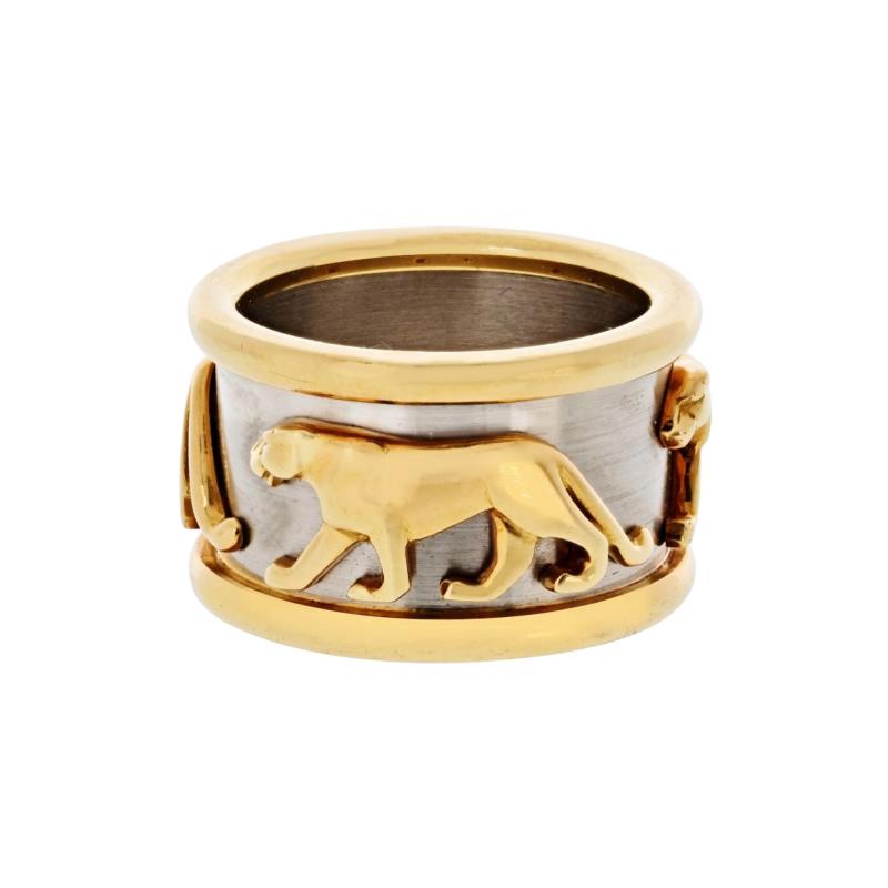  Cartier Cartier 18K Two Tone Walking Panthere Ring