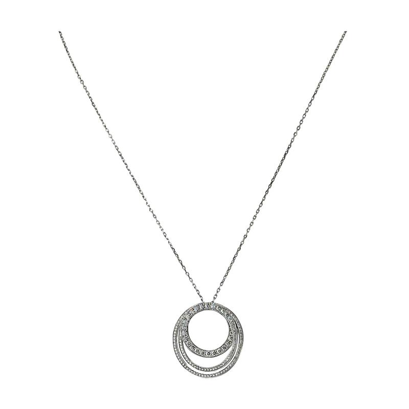  Cartier Cartier 18K White Gold Diamond Etincelle Pendant