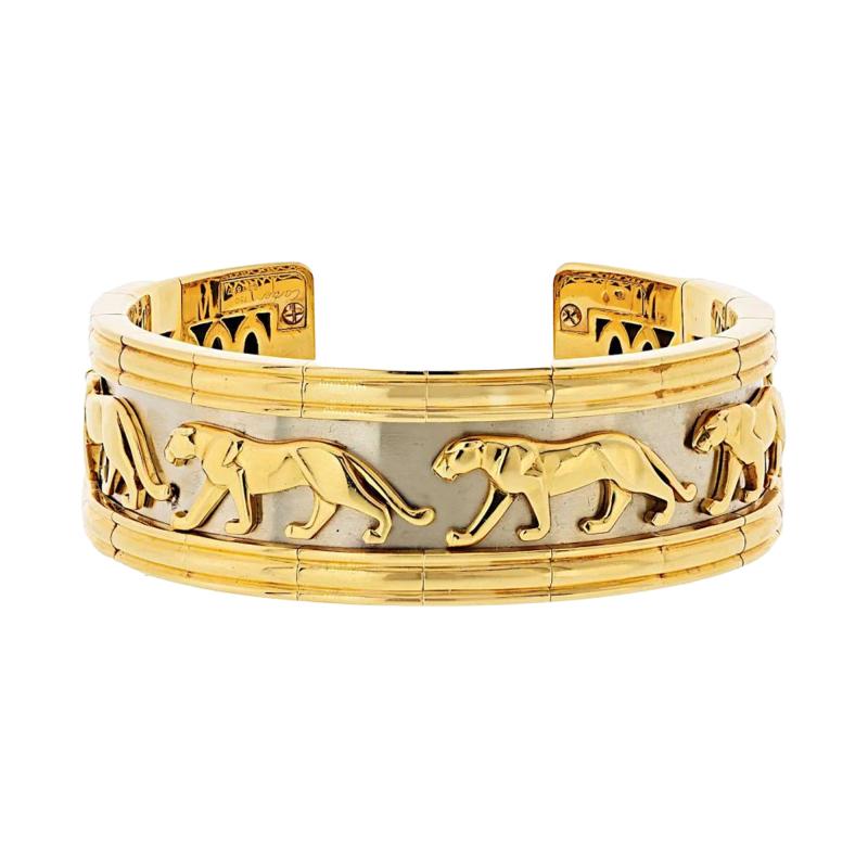  Cartier Cartier 18K Yellow Gold Walking Panthere Bracelet