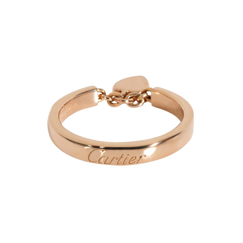 cartier heart charm ring