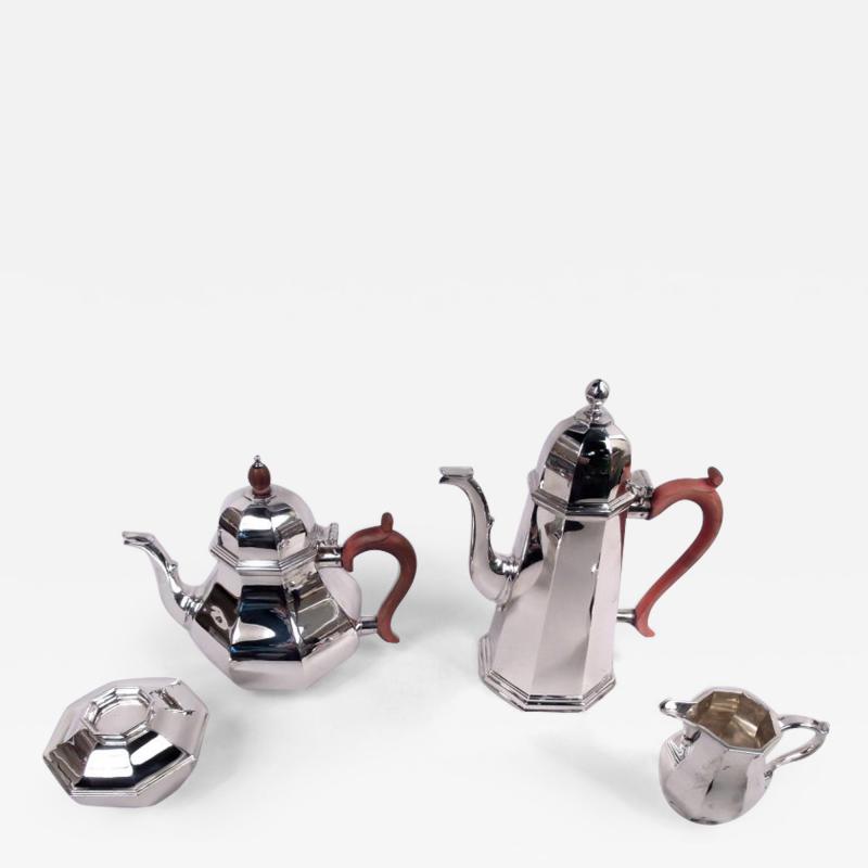  Cartier Cartier English Georgian Sterling Silver 4 Piece Coffee Tea Set