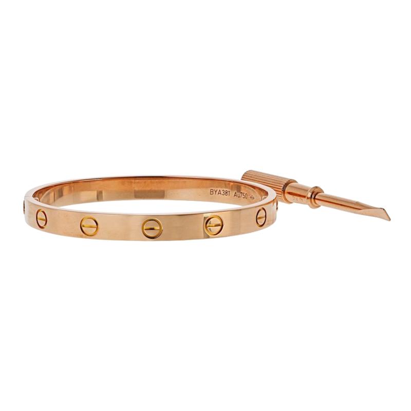  Cartier Cartier Love 18K Rose Gold Size 16 Bracelet