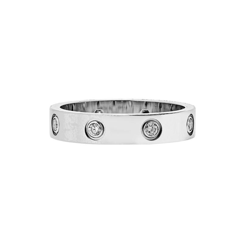  Cartier Cartier Love 18K White Gold Mini Diamond Ring