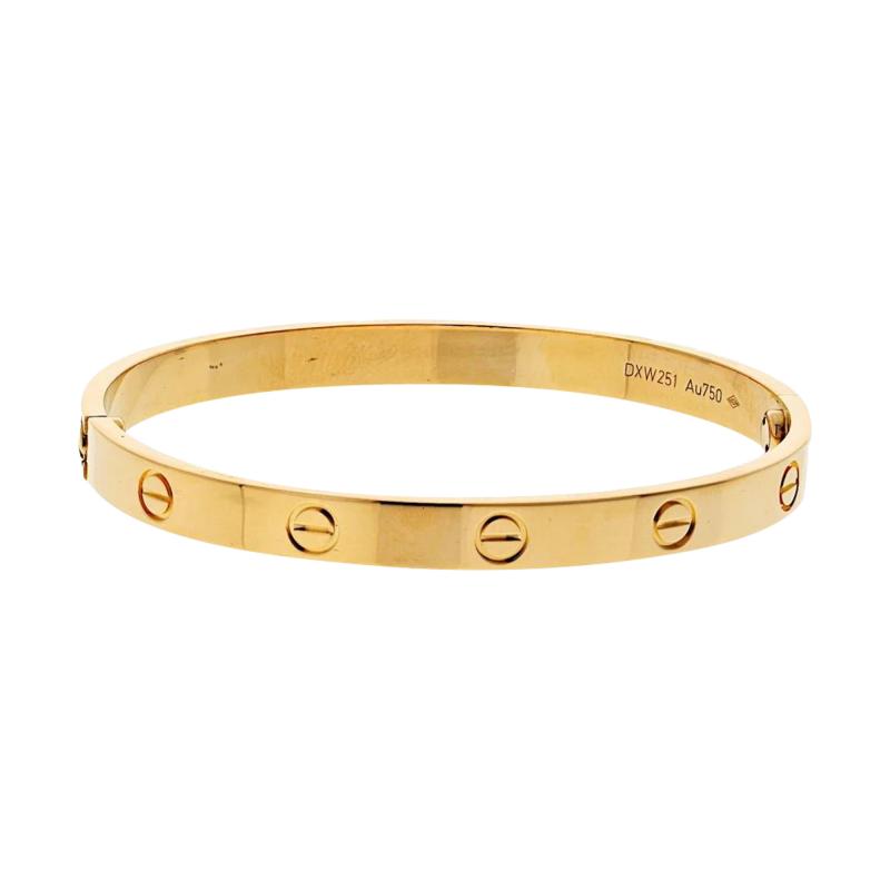  Cartier Cartier Love 18K Yellow Gold Size 18 Bracelet