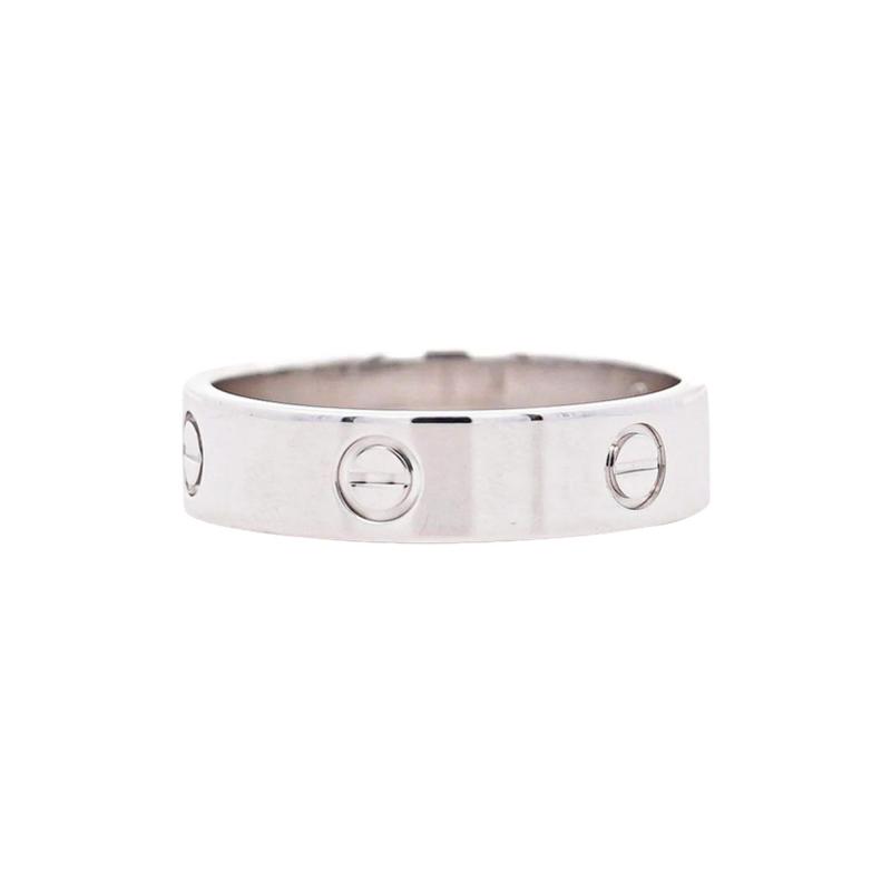  Cartier Cartier Love Band 18K White Gold 6mm Mens Band Size 12 5 Ring