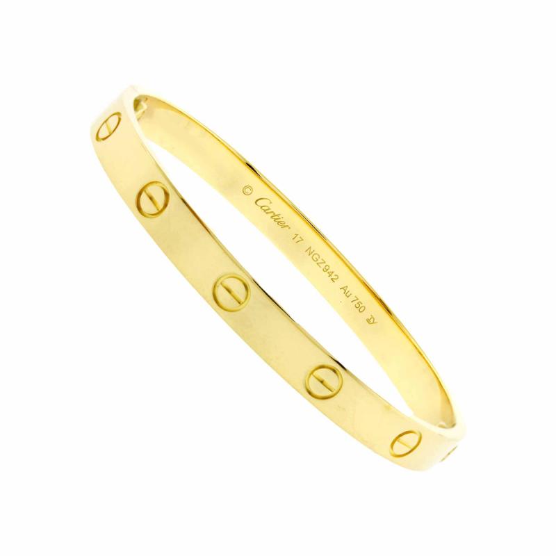  Cartier Cartier Love Bracelet Yellow Gold Size 17