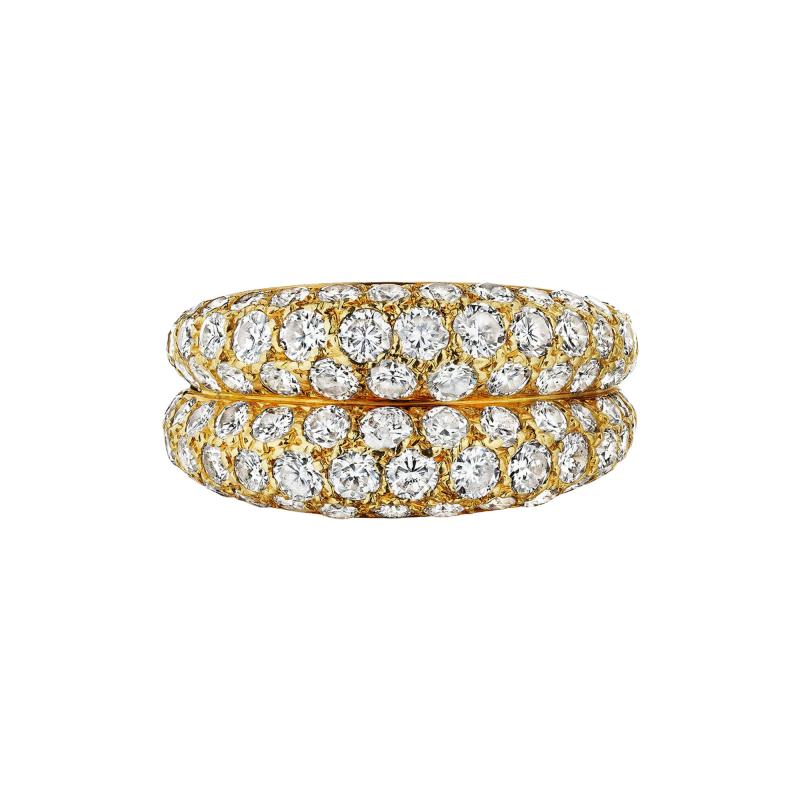  Cartier Cartier Paris Diamond Double Band Ring