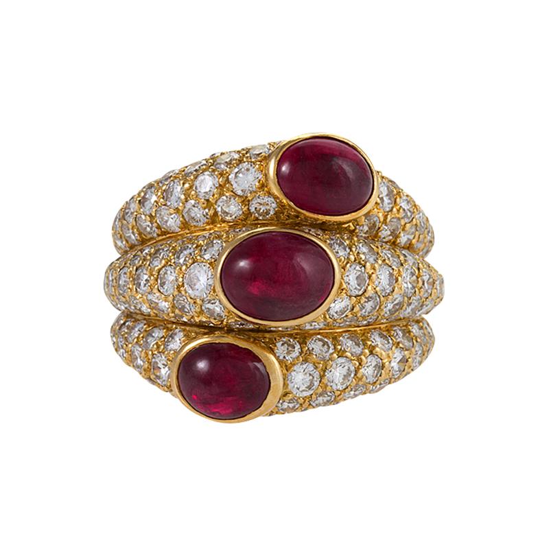  Cartier Cartier Paris Ruby and Diamond Ring